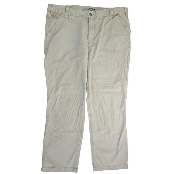 Carhartt Mens Durable Rugged Flex Relaxed Fit Canvas Work Pants 42 x 30 - Picture 1 of 10